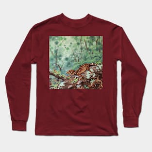 "A Leaf's View" (Oakview Leaf-tailed Gecko) Long Sleeve T-Shirt